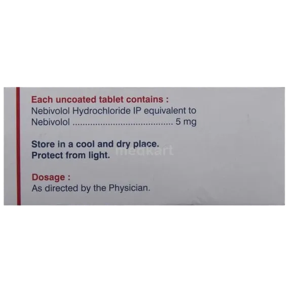 nebicip 5mg tablet 10's